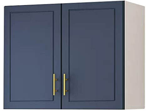 TWHZSAI Hängeschrank für die Küche, Wandschrank, zum Aufhängen, für Wohnzimmer und Schlafzimmer, Badezimmer, Aufbewahrungsschrank, Balkonschrank (Farbe: Blau, Größe: 60 x 32 x 60 cm)