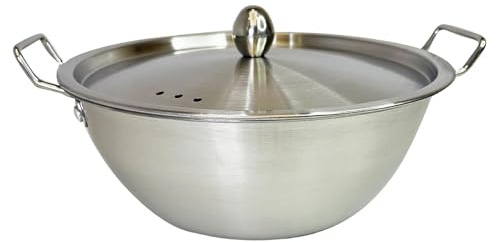 Sharplace Koreanischer Topf für Ramen und Brühe beim Camping, 17 cm Doppelgriff
