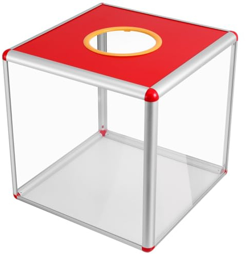 Tofficu Lotteriebox Transparent Spendenbox Quadratisch 11X11X11 Robuste Wahlurne Für Fundraising Abstimmungen Und Verlosungen Vielseitige Aufbewahrungslösung Für Veranstaltungen