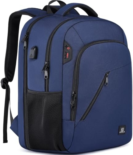 Cafele Schulrucksack für Jugendliche, Business-Rucksack für Herren mit Laptopfach & USB-Ladeanschluss für Beruf/Arbeit/Reisen, wasserabweisender Rucksack für Teens