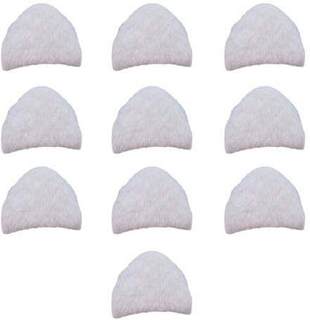10 Pcs Padded Appliques Plush Furry Hairpin Handmade Ears Hair Barrettes Trendy Decor For Hair Clip Ear Hair Clips Barrettes