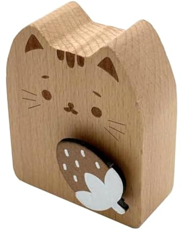 Asyduey Spieluhr zum Aufziehen in Form Einer Katze Aus, Drehbar, für Geburtstagsgeschenke B, 1 Stück