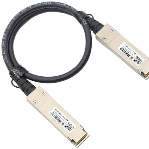 TRANSUTON Câble Ethernet DAC QSFP56 vers QSFP56 PAM4 DAC passif à connexion directe compatible avec NVIDIA/Mellanox MCP1650-V00AE30 0,5 m
