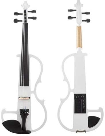 Instrumentos De Cuerda Violín Eléctrico Para Principiantes Y Adultos Blancos