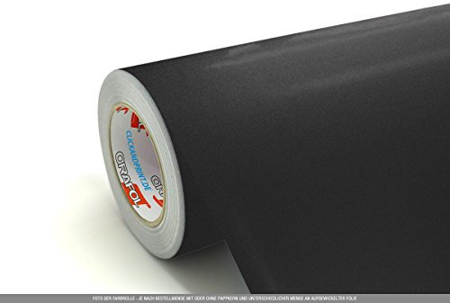 CLICKANDPRINT 3m Klebefolie, 63cm breit, Anthrazit Metallic » Bastelfolie/Kreativfolie/Bastlerfolie