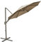 Outsunny 3(m) Cantilever Parasol 360° Rotation Roma Umbrella Hanging Sun Shade with Aluminium Frame, Tilt Crank, 8 Ribs and Cross Base, Khaki