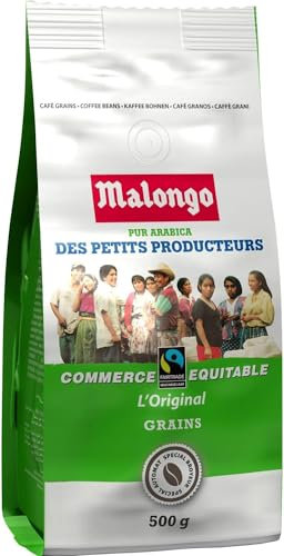 Malongo Cafe en Grains Arabica Des Petits Producteurs, 500g