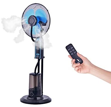 BEPER VE.502 Ventilador Nebulizador para Exterior e Interior - Ventilador con Agua Pulverizada con Temporizador