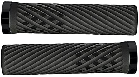Herrmans Lenkergriffe 'Luna Lock', 130 mm, Ø 22 mm, schwarz (1 Paar)