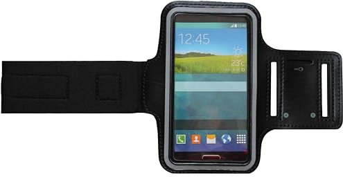 Fitness Sportarmband kompatibel für Huawei P30, P30 Lite, P30 Pro, P20, P20 Lite, P20 Pro Armband Handy Oberarm Halter für Fitness, Joggen, Laufen Hülle Tasche Blank Groß Schwarz