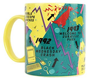 Gift Republic GR452107 90's Decade Mug,Black