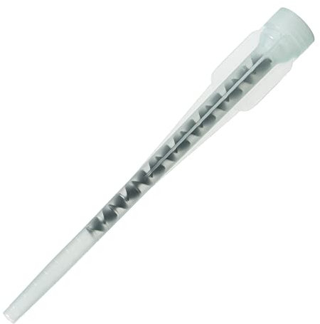 BricoLoco Cannula tassello di ancoraggio chimico Ugello miscelatore adatto per barattoli da 300 ml e 410 ml Spirale interna per miscelazione (100 pezzi)