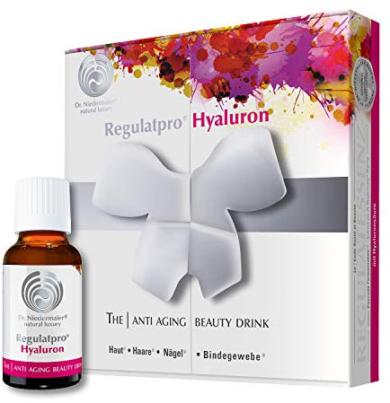 Dr. Niedermaier Regulatpro® Hyaluron I Beauty Drink mit Hyaluronsäure, Vitamin C, Vitamin D, Biotin, Zink und Kupfer I Anti-Aging I Hyaluron zum Trinken I 7x 20ml