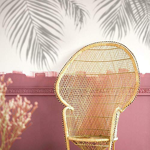 RoomMates RMK4560TBM Palm Shadow Wandaufkleber zum Abziehen und Aufkleben, Schwarz