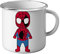 French Unicorn Emaille Tasse, Metall, Baby, Spiderman, Superheld, Motiv Kinder