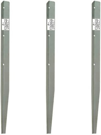 [FIXINGS DIRECT] 450mm Lawn Edging Galvanised Log Roll Stakes Anti Rust Fixing Pins Border Edging For Gardens (Multiple Size Packs Available) (10)
