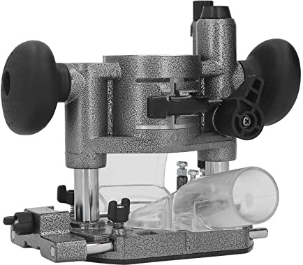 Compact Router Plunge Base Kit,Doppelgriff Trimmmaschine Abdeckung Transparent Schutzhülle, Variable Geschwindigkeit Palm Router für Holzbearbeitung und Möbelherstellung