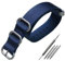 AIYIRUO NATO Uhrenarmbänder Nylon G10 Premium Ballistic Multicolor Ersatzuhrenarmbänder mit Silber Edelstahlschnalle Watch Strap für Männer Frauen 18mm 20mm 22mm 24mm