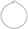 12.5 Inch Extra Large Thick Rope/Prince of Wales Sterling Silver Anklet/Ankle Bracelet/Ankle Chain - Adjustable 12.5 to 13.5 Inch / 32 to 34 cm - 2.4mm Wide - 3.7 Grams