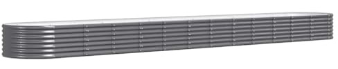 vidaXL Hochbeet Verzinkter Stahl 512x80x36 cm Anthrazit