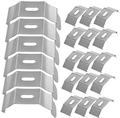 SEWOART Vertical Blind Brackets 30pcs Vertical Blind Clamps Track Curtains Mini Blind Mini Accessories Curtain Rod Bracket Attachment Blind Holder Bracket Metal Bracket for Blind Metal