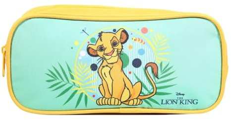 Bagtrotter Estuche Escolar Rectangular El Rey León Verde
