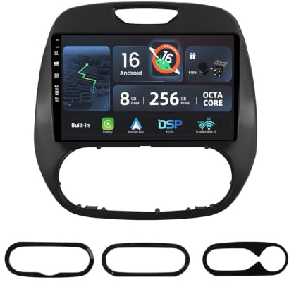 BXLIYER - [8G+256G, 8-Core] - Android 15 IPS Autoradio Per Renault Kaptur Captur (2014-2019) - Senza fili Carplay + Android Auto - Camera & MIC - DSP DAB Volante 360-CAM Fast-Boot - 9 Pollice 2 Din