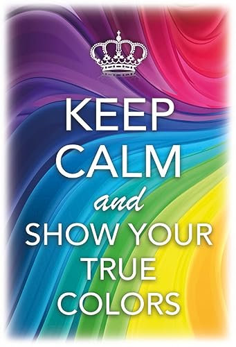 Blechschild 18x12 cm Keep Calm and show true colors Wand Deko Bar Kneipe Sammler Geschenk