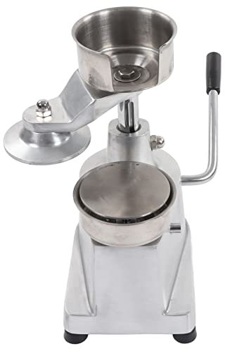 Manuelle Hamburger-Patty-Maschine, Aluminium-Edelstahl-Burgerpresse, Fleischmaschine, Formmaschine mit 500 Fettdichten Papieren, um Zeit Beim Grillen zu Sparen (Durchmesser 150 mm)