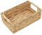 IHONYI Aufbewahrungskorb, Aufbewahrungskorb aus Wasserkürbis, geflochtener Aufbewahrungskorb, mit einzigartigen Griffen aus Holzperlen, großer Aufbewahrungskorb (XL: 32 x 23 x 15 cm)