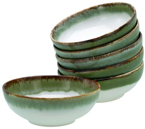 CreaTable, 21693, Serie Cascade, 6-teiliges Geschirrset, Smoothie Bowl Set aus Steinzeug, spülmaschinen- und mikrowellengeeignet, Qualitätsproduktion