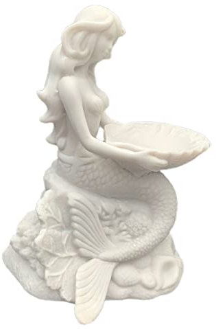 INOOMP Basis Aus Kristallkugel Kugelhalter Aus Glas Meerjungfrau Figur Halterung Für Kristallkugeln Kristallkugel-stützbasis Kugel Steht Für Display Büro Statue Weiß Harz