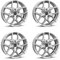 4x Borbet Felgen Y 7x17 ET42 5x108 crystal silver kompatibel mit Volvo C30 C70 S40 S60 S80 V40 V50 V60 V70 XC70