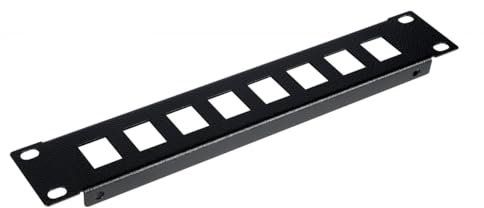 Equip Patchpanel 10 mit Keystone Montage 1U, schwarz