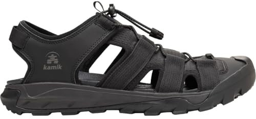Kamik Herren Solstice Sportsandale, Schwarz, 45 EU