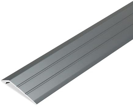 Raouoae Übergangsprofil Höhenausgleich 2-6mm Abschlussprofil Übergangsschiene Aluminium Übergangsleiste Länge 90cm*3 ​Bodenübergangsstreifen(Eisengrau)