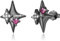 S925 Sterling Silber Stern Ohrringe Ohrstecker für Frauen Teen Mädchen zierliche Pfosten Ohrstecker Ohrringe Schmuckgeschenk für Halloween Weihnachten