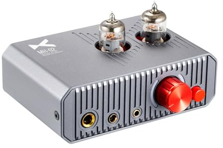 Lechnical MH-02 Amplificatore per Cuffie valvolare DAC USB CS43131 Chip DAC PCM 32 bit/384 kHz DSD256 Doppio Tubo 6J1 Potenza in Uscita 1300 MW 2 Impostazioni di Guadagno