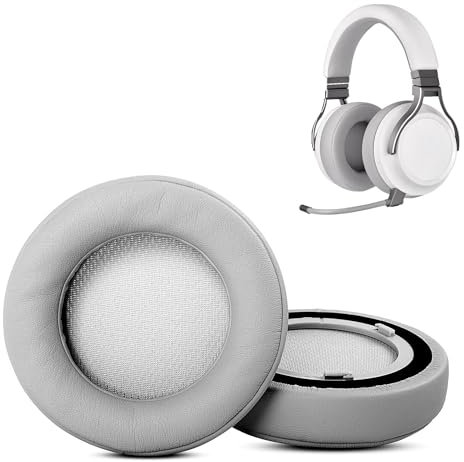 HAIZEEN Ohrpolster Kompatibel mit Corsair Virtuoso RGB Wireless SE Gaming Headset Ohrpolster Ersatzkissen (Proteinleder/Memory-Schaum)