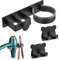 Sweieoni Porta Phon e Piastra Supporto per Asciugacapelli Porta Phon da Muro Porta Piastra per Capelli Porta Piastra per Capelli Senza Foratura Porta Phon da Muro Senza Foratura per Camere da Letto