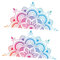 SOESFOUFU 2stücke Mandala-wandtattoos Aus Pvc Abnehmbar Und Langlebig Für Wohnzimmer Und Schlafzimmer Mit Elegantem Und Farbenfrohem Design