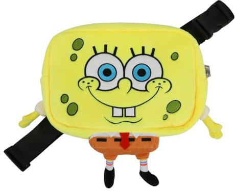 Festie Damen Umhängetasche Bestie, Spongebob Schwammkopf, 3D, Gelb, OSFA, Kompakt