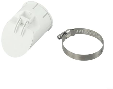 CNANRNANC Clapet anti-retour 160 PVC - Clapet anti-retour - Baies en plastique avec rabat amovible - Connecteur de drainage - Capuchon pour tuyau de drainage (50 mm)