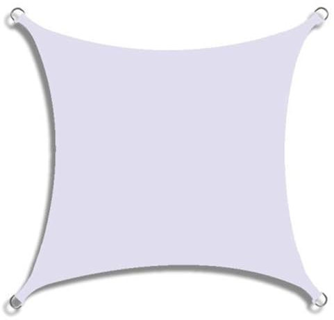 Tenda parasole per esterni, resistente ai raggi UV, di alta qualità, per giardino, piscina, terrazza, pergola, bianco, 2 x 5 m