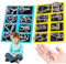2 Sets Metal Puzzle, 16Pcs Wire Lock Puzzle Alloy Brain Teaser Puzzles Link Unlock Interlock Game Chinese Ring Trick Toy for Party Favor Kids Adults, Yellow + Blue