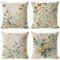 Blumen Kissenbezug 40x40 cm,4er Set Schmetterling Kissenbezug,Zierkissenbezug Dekokissen,Kissenbezug Kordsamt,Deko Kissen Wohnzimmer,Deko Kissen mit Blumen,für Sofa Sessel Zuhause Schlafzimmer