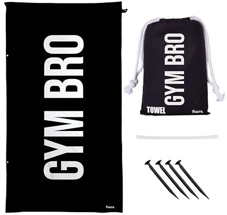 FISURA Großes Strandtuch Gym Bro, leichtes Mikrofaser-Handtuch für Pool, Strand, Camping oder Picknick, sandfrei, schnelltrocknend, originelles Geschenk, 180 x 100 cm