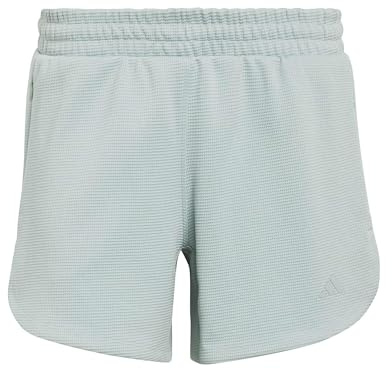 adidas Women's Pacer Workout Waffle Shorts, Wonder Sage, XL