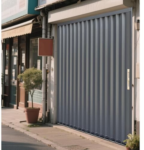 Porte coulissante, Porte Pliante accordéon Portes coulissantes modernes en alliage d'aluminium, ignifuges et sécurisées, paravent accordéon pliable, hauteur 203 cm, grandes portes coulissantes moderne