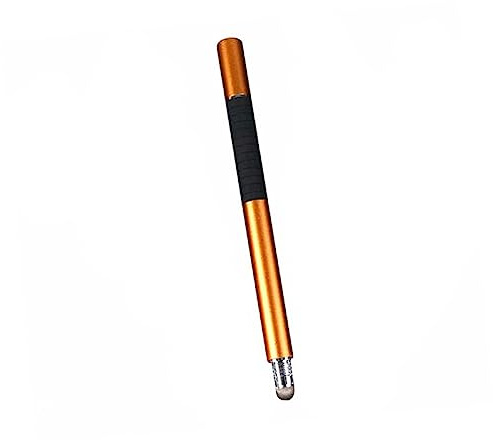 Lurrose Universal with Disc and Fiber Tip 2 in 1 Capacitive Stylus Pen Metal Build, Accurate Point for Drawing Apps on Touch Screen Devices